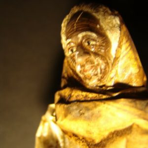 Active Water Witch Carrying a Broken Vessel from a Well (Sculpture)