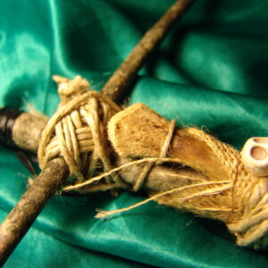 Active Authentic Salem Witch Stick Doll Made with Real Bone