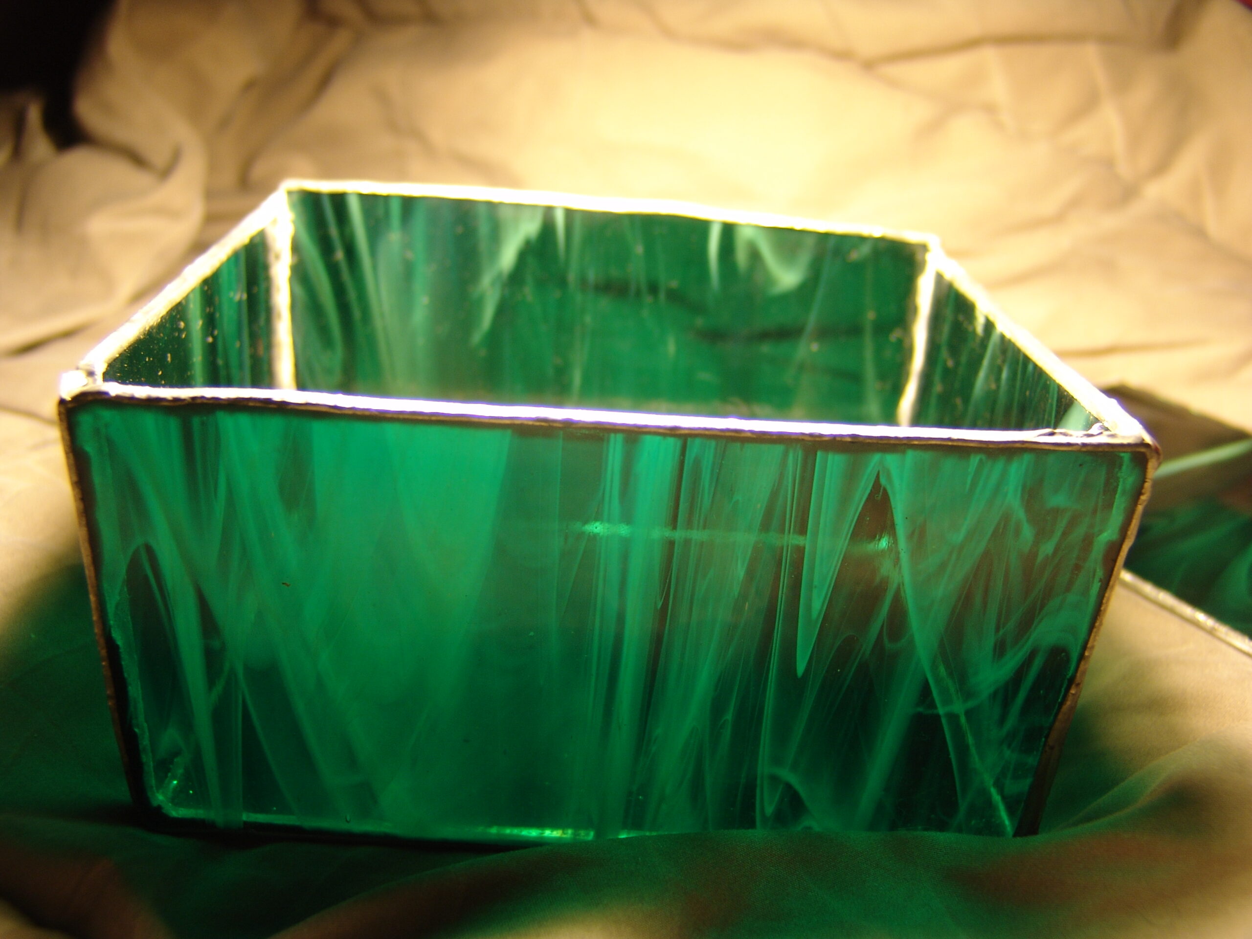 Active Green Stained Glass Dybbuk Box - Image 3