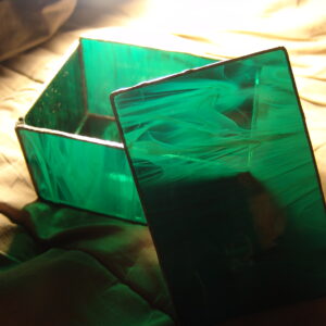 Active Green Stained Glass Dybbuk Box