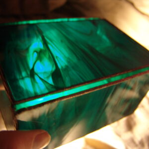 Active Green Stained Glass Dybbuk Box
