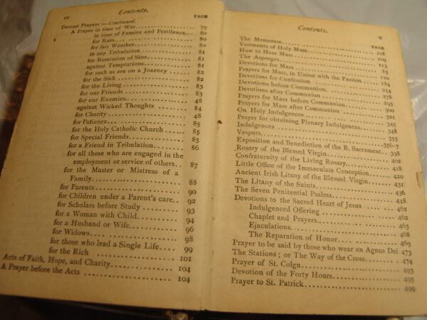 Powerful Antique 1874 Blessed Priest Used Prayer Manual - Image 8