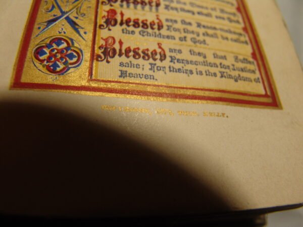 Powerful Antique 1874 Blessed Priest Used Prayer Manual - Image 3