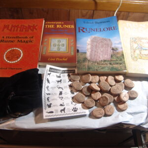 Powerful Blessed Handmade Terracotta Runes Professional Kit + 4 Books